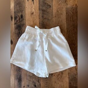 Kookai Flash Linen Shorts in White